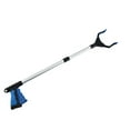 thumbnail image 2 of Grabber Reacher Tool, 32 Inch Extra Long Steel Foldable Pick Up Stick with Strong Grip Magnetic, 90° Rotating Anti-Slip Jaw, Trash Claw Grabber Tool, Hand Grabber for Reaching, Arm Extension Blue, 2 of 6