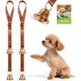 thumbnail image 1 of Campanas de cuero para entrenamiento de perros para ir al baño Folkmate 2 paquetes, 1 of 7