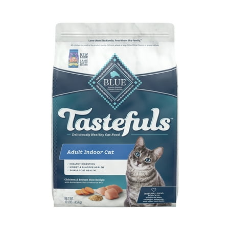 Blue Buffalo Tastefuls Indoor Natural Adult Dry Cat Food, Chicken 10lb bag