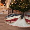 thumbnail image 5 of Sikiie American Flag Butterfly Wall Christmas Tree Skirt, Christmas Tree Decorations, Christmas Decor, Tree Mat Decoration(30-48IN)-30", 5 of 6