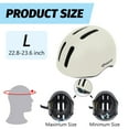 thumbnail image 6 of Semfri Adult Bike Helmet Skateboard Road Cycling Helmet Suitable Multi-Sport Scooter Skating Bicycle Large Size for Men Women White, 6 of 7