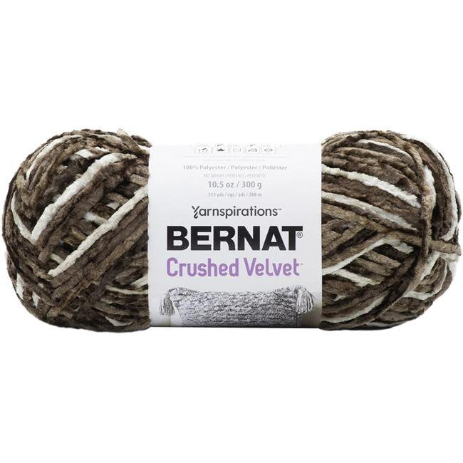Spinrite 16101616008 Bernat Crushed Velvet Yarn, Taupe