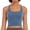 Blue, variant on Women’s Cross Back Bra , Built-in Bra Athletic Crop Top, Lightweight Support Sleeveless Workout Top for Yoga Gym Running Daily Wear
