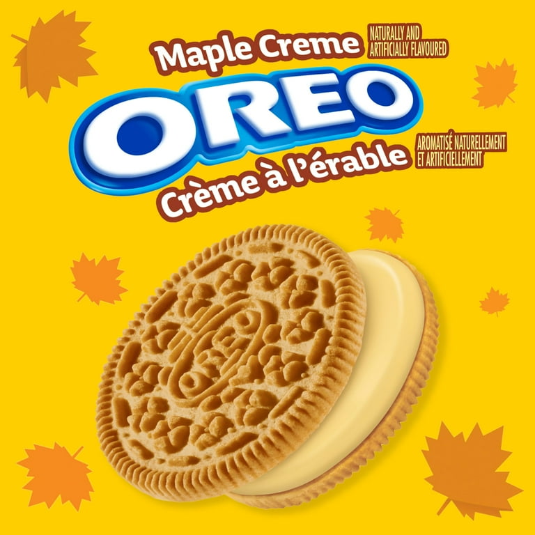 OREO Maple Creme Cookies, 261g, Made with Quebec Maple Syrup