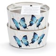 thumbnail image 4 of DEMDACO Butterfly Collection Watercolor Style Vibrant Cooking Baking Blue and White 8 Ounce Stoneware Ramekins, Set of 2, 4 of 6