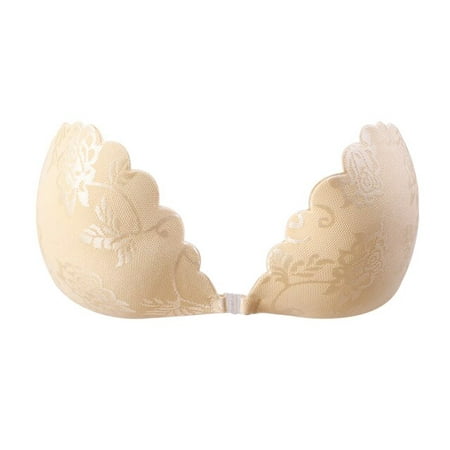 

Lace Push Up Bra Sexy Nipple Cover Chest Pad Invisible Silicone Sticky Bust Lingerie Backless Wedding Petals Breast Underwear
