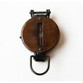 thumbnail image 3 of Vintage Lensatic Compass Black Military Compass Navigational Device Nautical Marine Antique Brass Functional Camping Boating Home Decor, 3 of 5