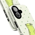 thumbnail image 2 of Zen Frog Phone Case, Relaxing Meditation Frog Illustration, Calming Artistic iPhone Cover for iPhone 17 16 15 14 13 12 11 Pro Plus Mini, 2 of 6
