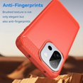 thumbnail image 3 of For OnePlus 13T 5G 13s 5G Case Protective Phone Cover Carbon Fiber Texture Brushed - Black, 3 of 5