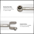 thumbnail image 3 of AJP Distributors Rear Upper Suspension Adjustable Camber Kit Control Arms Set Silver Compatible/Replacement For Mazda Miata MX-5 ND MX5 2016 2017 2018 2019 2020 2021 2022 2023 16 17 18 19 20 21 22 23, 3 of 5