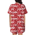 thumbnail image 6 of Fuzoiu Popcorn2 Print Women's Short-Sleeved Pajama Set,Lounge Sleepwear Set,Womens Pajama Sets 2 Piece,Button-Up Top and Shorts with Pockets-Small, 6 of 7