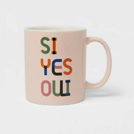 

15oz Stoneware Si Yes Oui Mug - Room Essentials