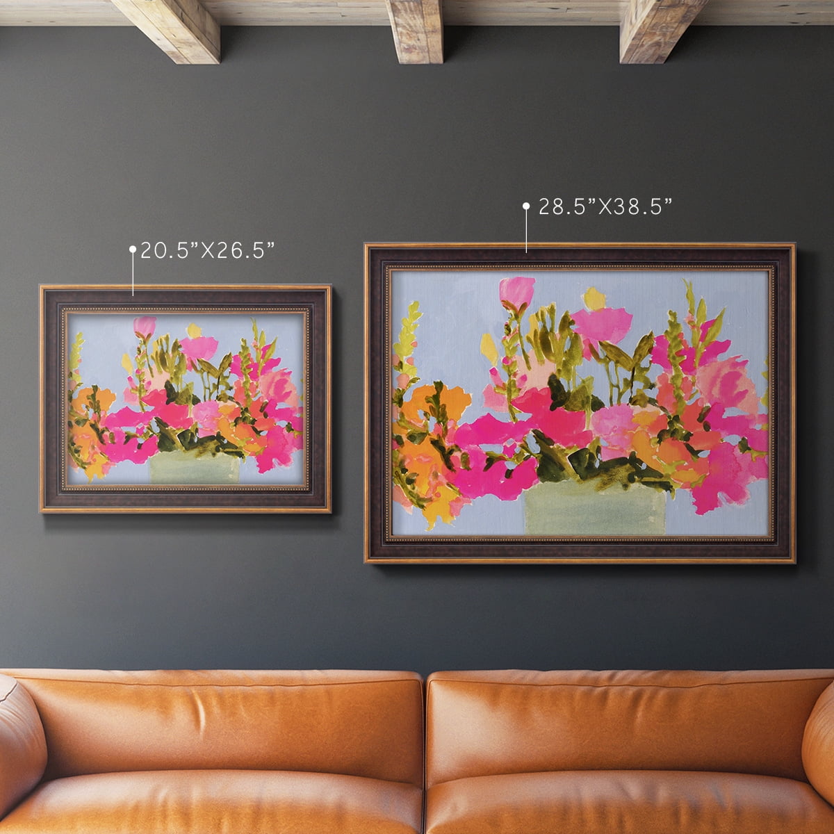Saturated Spring Blooms I Premium Framed Canvas- Ready to Hang