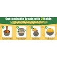 thumbnail image 3 of Frozen Dog Treat Toy for Aggressive Chewers, Treat Dispensing Enrichment Toy – Freezable Interactive Chew Toy to Keep Dogs Busy – Durable Dog Puzzle Feeder for Boredom Relief, Yellow, 3 of 16