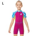 thumbnail image 2 of Niños con traje de trabajo multicolor cuello redondo de una pieza de manga corta dibujos animados traje de baño para niñas traje de baño para nadar buceo l sidaley OD003646-03, 2 of 7