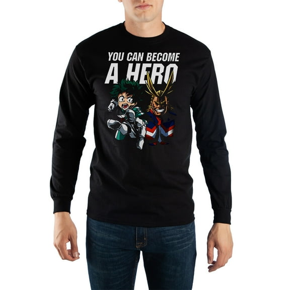 Long Sleve My Hero Academia Shirt My Hero Academia Apparel My Hero Academia TShirt -Medium