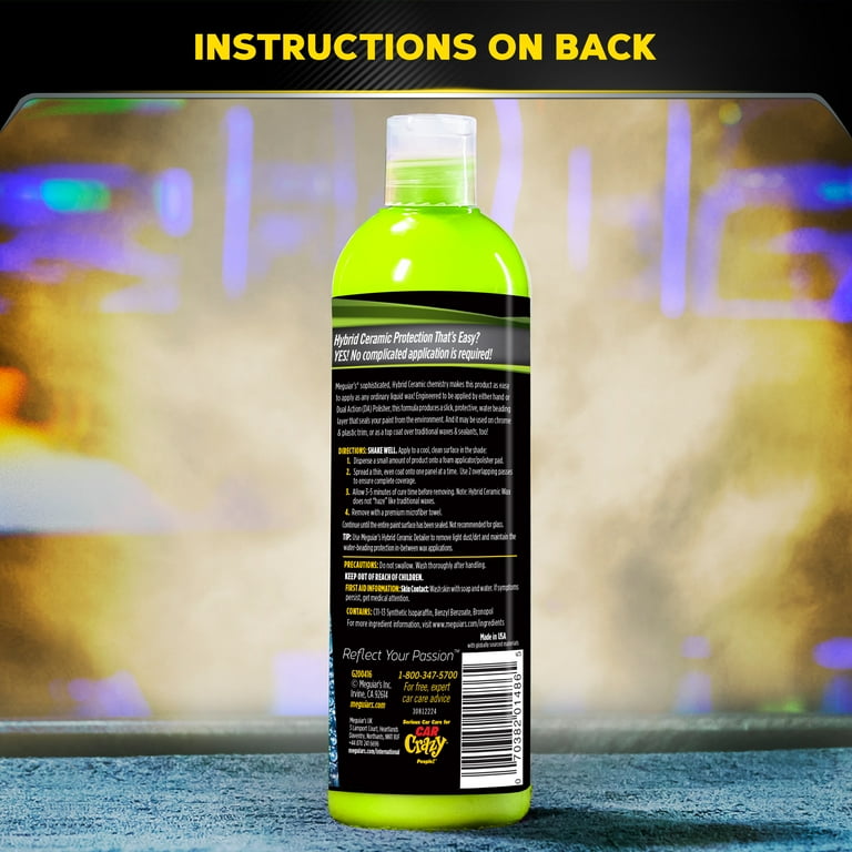Meguiar's 16 Oz Hybrid Ceramic Liquid Wax, G200416, Advanced