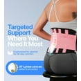 thumbnail image 5 of NeoHealth Adjustable, Flexible Back Support Belt for Lower Back Pain, Pink, XL, 5 of 9