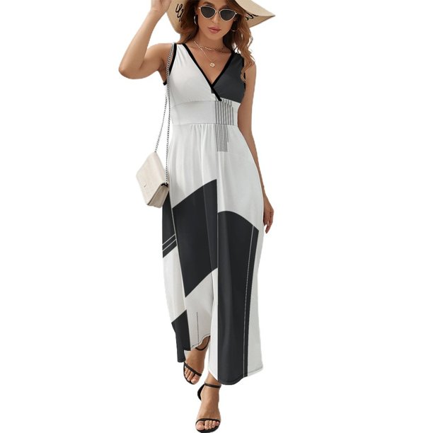 Abstract Geometrical Vestido Sin Mangas Para Mujer, Traje De, Ropa De Cumpleaños, Verano