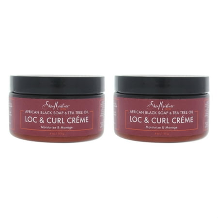 African Black Soap and Tea Tree Oil Loc and Curl Creme by Shea Moisture for Men - 4 oz
