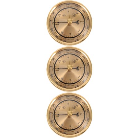 3pcs Pointers Design Barometer Barometer Adjustable Aneroid Barometer for