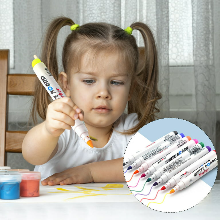 12pcs Erasing Whiteboard Markers Washable Dry Erase Markers for Kids  Children Boys Girls