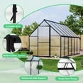 thumbnail image 5 of EcoSummer Outdoor Greenhouse, Aluminum-Framed Polycarbonate Greenhouse, Heavy Duty Polycarbonate Green House with Large Enhanced Aluminum Kit and Roof Vent, 6x7 FT, 5 of 8