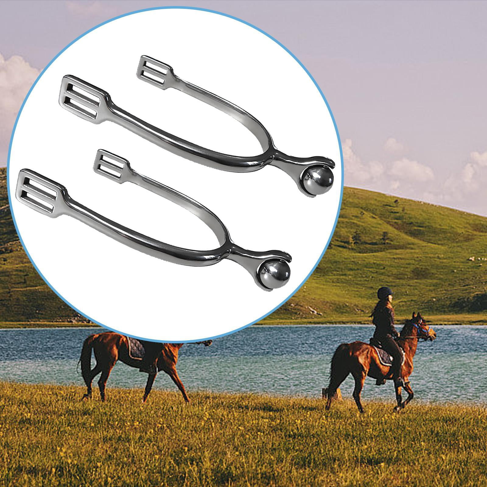 figatia 2 Pieces Horse with Rotatable Gear,Equestrian Accessory Cowboy ,Horse Riding for Riding Equestrian Training 7.3 cm