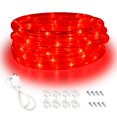 thumbnail image 1 of Luces LED Areful, rojas, tipo cuerda de 16 pies, impermeables para interiores y exteriores, 1 of 7