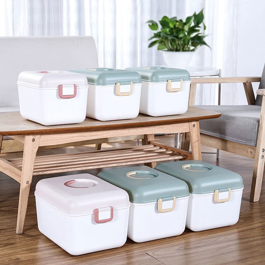 First aid box organizer Medical Box First Aid Box Plastic Container Box Portable Storage Box Family First Aid Kit Medicine Box