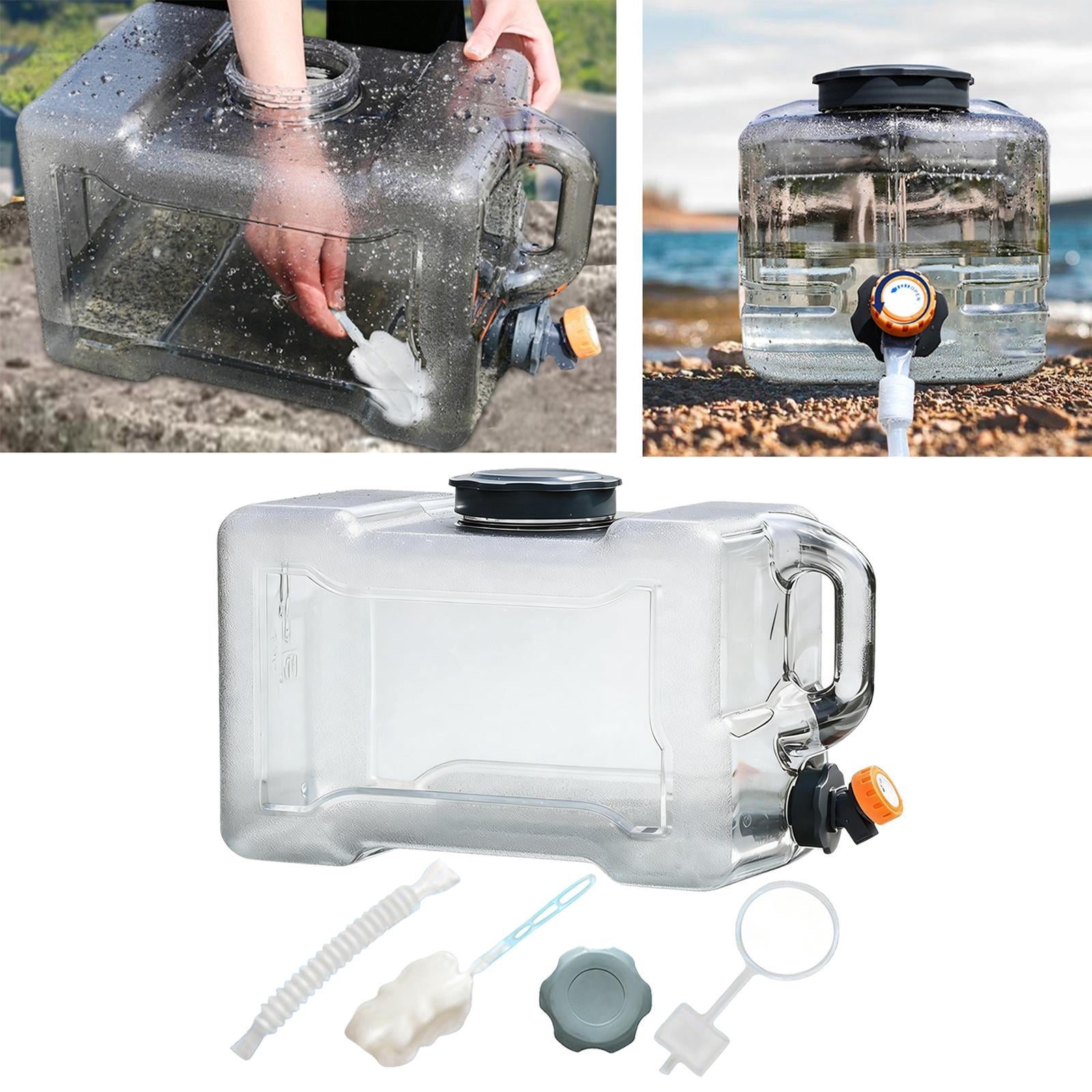 GARENDE Camping Water Jug with Spigot Portable Hydration Bucket for Emergency RV Car 19L