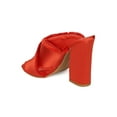 thumbnail image 3 of New Women Dolce Vita Henry Satin Open Toe Cross Strap Block Heel Sandal, 3 of 5