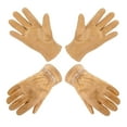 thumbnail image 1 of HANDLANDY 2Pairs Kids Genuine Leather Work Gloves, Kids Gardening Gloves for ages 8-11, Large, 1 of 7