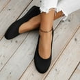 thumbnail image 7 of TOWED22 Women's Flats Shoes Ballet Flats for Women Scalloped Collar Pointed Toe Slip on Mesh Dress Shoes(Black,7.5), 7 of 7