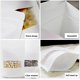 thumbnail image 2 of Paquete de 50 bolsas de papel Kraft blanco con cierre de cremallera, bolsas con cierre de pie, impermeables, reutilizables, para regalo, 2 of 5