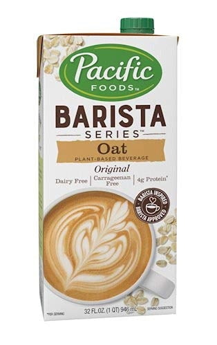 Pacific Natural Foods Oat Milk Barista Series Non Dairy Gluten Free 32 Oz Ea Case Of 4 Walmart Com Walmart Com
