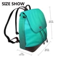 thumbnail image 2 of Fotbe Turquoise Light Blue Mochila Bolso con Estampado para Mujer, Mochila Antirrobo de Nylon Impermeable, Bolsa Ligera de Hombro, 2 of 4