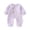 Purple-VQF, variant on Mnyotv Floral Ruffle Long Sleeve Jumpsuits Infant Baby Girl Clothes Newborn Cotton Rompers with Headband Size 1-4Months