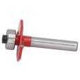 thumbnail image 4 of Slot Cutter Router Bit, Sturdy Cutting Depth Adjustable Incisive Straight Edge Slotting Cutter 1/4 Shank  For Woodworking Grooving 1/8,5/32, 4 of 8