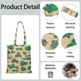 thumbnail image 3 of Construction Themed Reusable Fabric Tote Bag - Large Capacity Washable & Foldable, 3 of 6