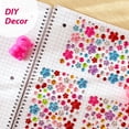 thumbnail image 6 of Wrapables 327pcs Acrylic Self Adhesive Crystal Rhinestone Gem Stickers, DIY, Arts & Crafts Supplies (3 sheets), Flowers, 6 of 6