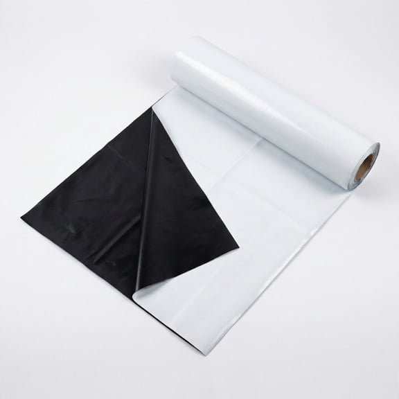 White on Black Plastic Mulch 4' x 2400'