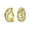 Multi-color, variant on Womens Twist Shrimp Style Stripe Twist Two Tone Dome Clip On Earrings Non Pierced Ears 14K Gold Plated