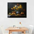 thumbnail image 2 of WERPE Fruit And Flower Poster Canvas Wall Art Persimmon Harvest Kitchen Decor 20x16 inch Frame-style, 2 of 4