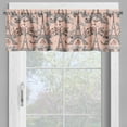 thumbnail image 2 of Ambesonne Eiffel Window Valance, Retro Landmark, 54" X 12", Pale Salmon Black White, 2 of 5
