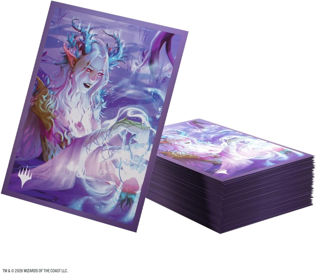 Gamegenic Magic: The Gathering Lorwyn Eclipsed Premium Art Sleeves - Twilight Diviner Design, 105 Textured Matte Sleeves, Smooth Shuffle & Card Protection, Full-Color, Acid-Free, PVC-Free