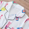 thumbnail image 5 of Bibifish Women Pajama Sets Summer Short Sleeve Funny Graphic Print Pj Sets Bottons Down Pj Tops With Shorts Lightweight Nightwear Sets, 5 of 6