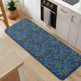thumbnail image 5 of Blue Christmas Holly and Candy Cane Pattern Kitchen Rug Mat,Kitchen Runner Rugs Non Skid Washable,Decorative Kitchen Floor Mats for Kitchen,Sink,Laundry,17"x47.2", 5 of 7