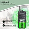 thumbnail image 4 of Radio bidireccional Retevis RB89 de largo alcance, 2600 mAh, paquete de 4 unidades con ACC, 4 of 9