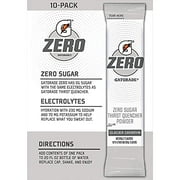 Gatorade G Zero, Sugar Free Powder Sticks, 0.10oz Packets (Mixes with 20 ounces of Water) 10 Pack (Glacier Cherry)